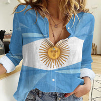 Argentina Flag Day Personalized Women Casual Shirt Simple Sol de Mayo