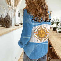 Argentina Flag Day Personalized Women Casual Shirt Simple Sol de Mayo