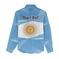 Argentina Flag Day Personalized Women Casual Shirt Simple Sol de Mayo