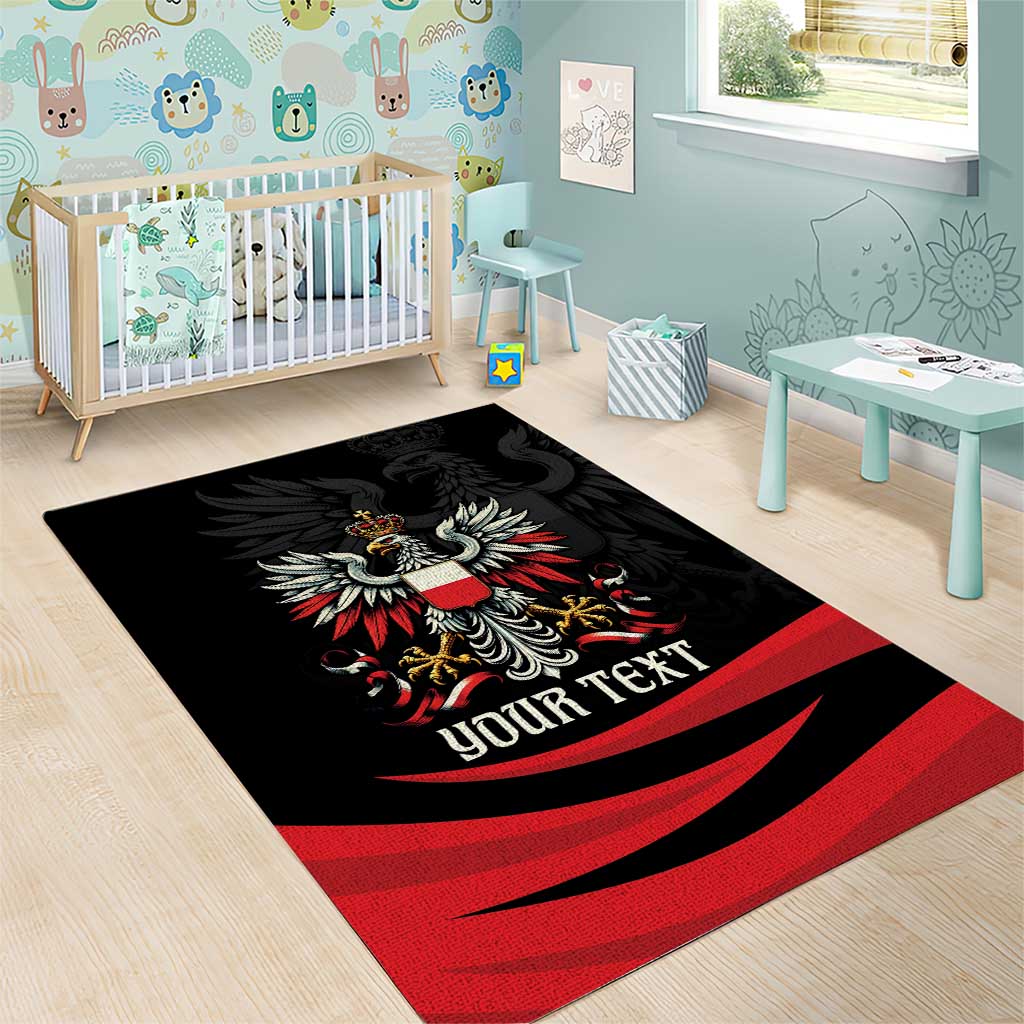 Poland National Flag Day Personalized Area Rug Polsk Eagle Proud to be Poland