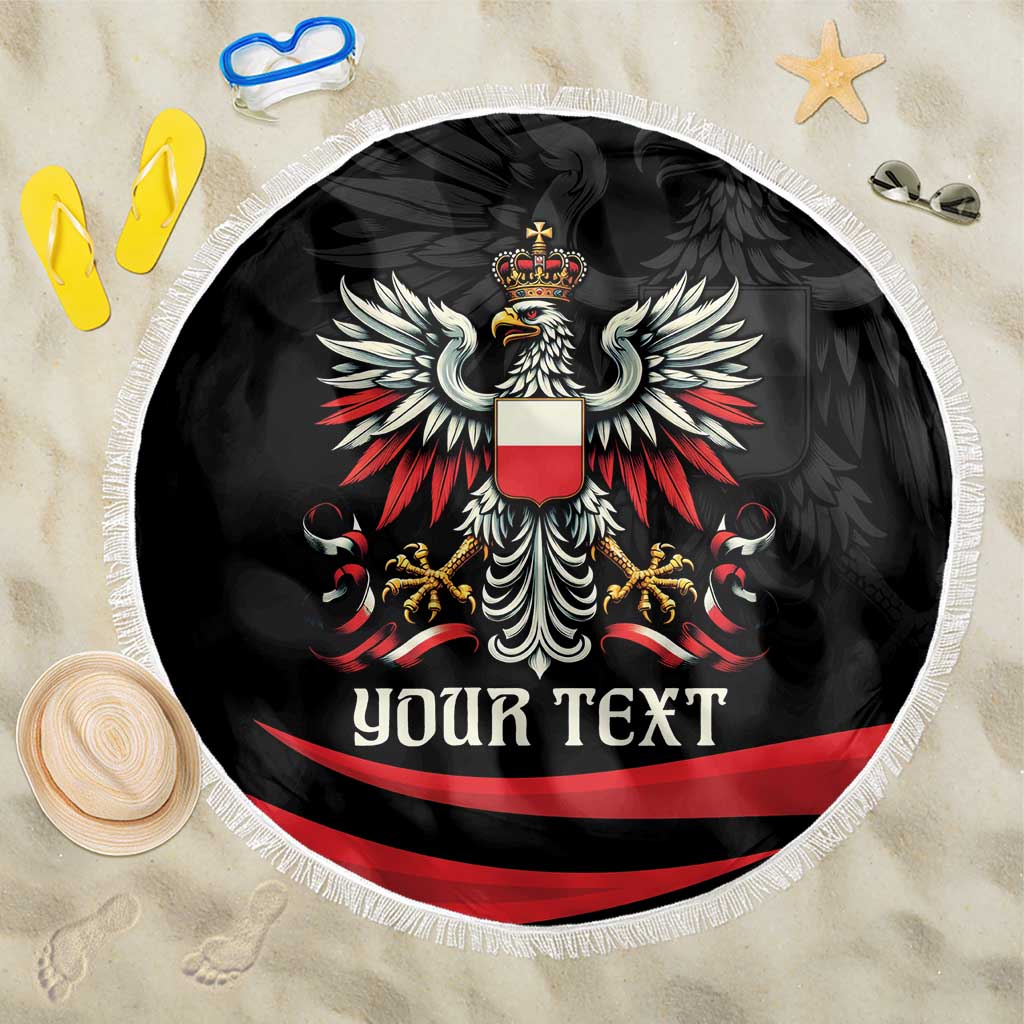 Poland National Flag Day Personalized Beach Blanket Polsk Eagle Proud to be Poland