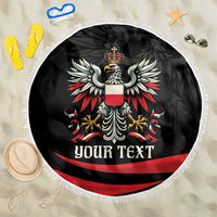 Poland National Flag Day Personalized Beach Blanket Polsk Eagle Proud to be Poland