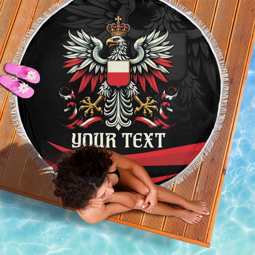 Poland National Flag Day Personalized Beach Blanket Polsk Eagle Proud to be Poland