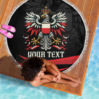 Poland National Flag Day Personalized Beach Blanket Polsk Eagle Proud to be Poland