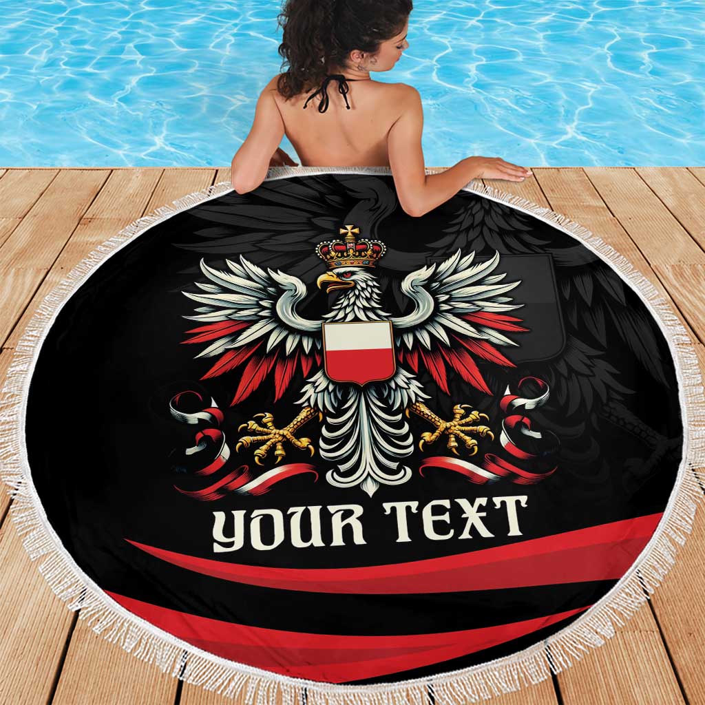 Poland National Flag Day Personalized Beach Blanket Polsk Eagle Proud to be Poland