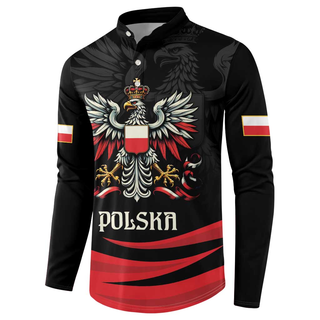 Poland National Flag Day Personalized Button Sweatshirt Polsk Eagle Proud to be Poland