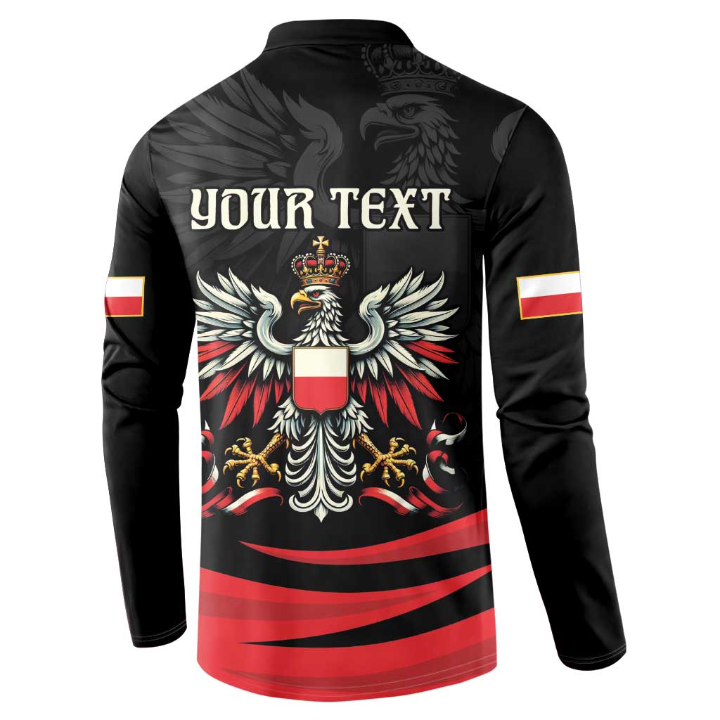 Poland National Flag Day Personalized Button Sweatshirt Polsk Eagle Proud to be Poland