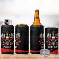 Poland National Flag Day Personalized 4 in 1 Can Cooler Tumbler Polsk Eagle Proud to be Poland