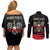 Poland National Flag Day Personalized Couples Matching Off Shoulder Short Dress and Long Sleeve Button Shirt Polsk Eagle Proud to be Poland