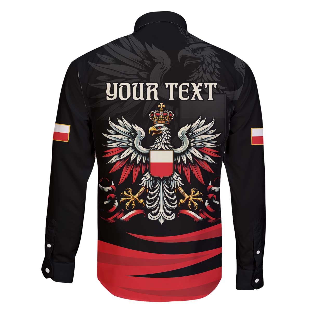 Poland National Flag Day Personalized Family Matching Off The Shoulder Long Sleeve Dress and Hawaiian Shirt Polsk Eagle Proud to be Poland