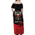 Poland National Flag Day Personalized Family Matching Off Shoulder Maxi Dress and Hawaiian Shirt Polsk Eagle Proud to be Poland