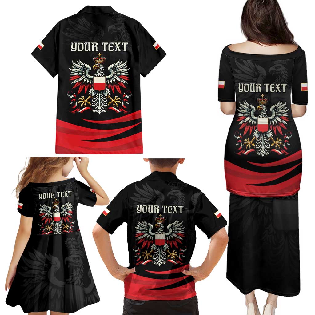 Poland National Flag Day Personalized Family Matching Puletasi and Hawaiian Shirt Polsk Eagle Proud to be Poland