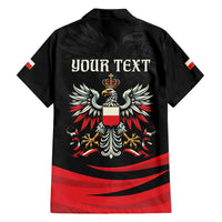 Poland National Flag Day Personalized Family Matching Short Sleeve Bodycon Dress and Hawaiian Shirt Polsk Eagle Proud to be Poland