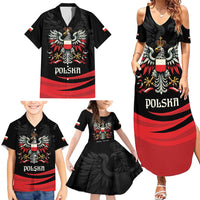 Poland National Flag Day Personalized Family Matching Summer Maxi Dress and Hawaiian Shirt Polsk Eagle Proud to be Poland