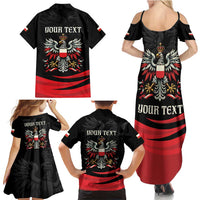 Poland National Flag Day Personalized Family Matching Summer Maxi Dress and Hawaiian Shirt Polsk Eagle Proud to be Poland