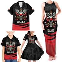 Poland National Flag Day Personalized Family Matching Tank Maxi Dress and Hawaiian Shirt Polsk Eagle Proud to be Poland