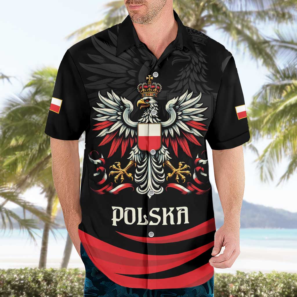Poland National Flag Day Personalized Hawaiian Shirt Polsk Eagle Proud to be Poland