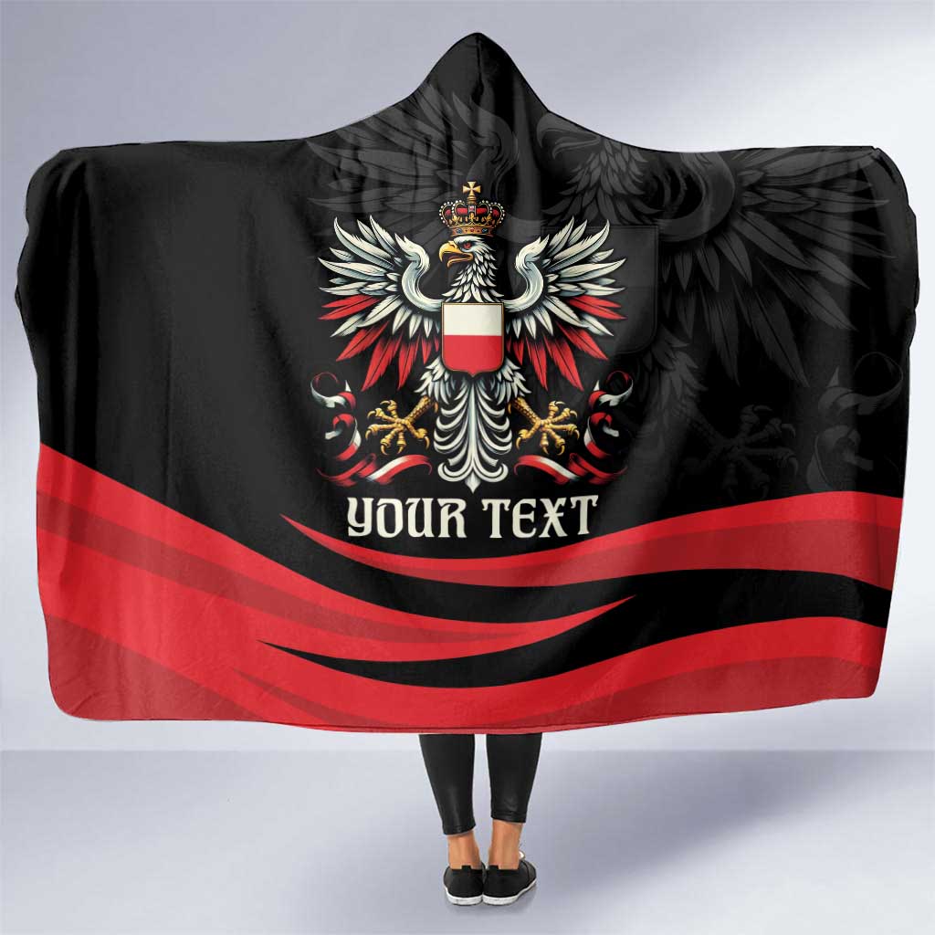Poland National Flag Day Personalized Hooded Blanket Polsk Eagle Proud to be Poland