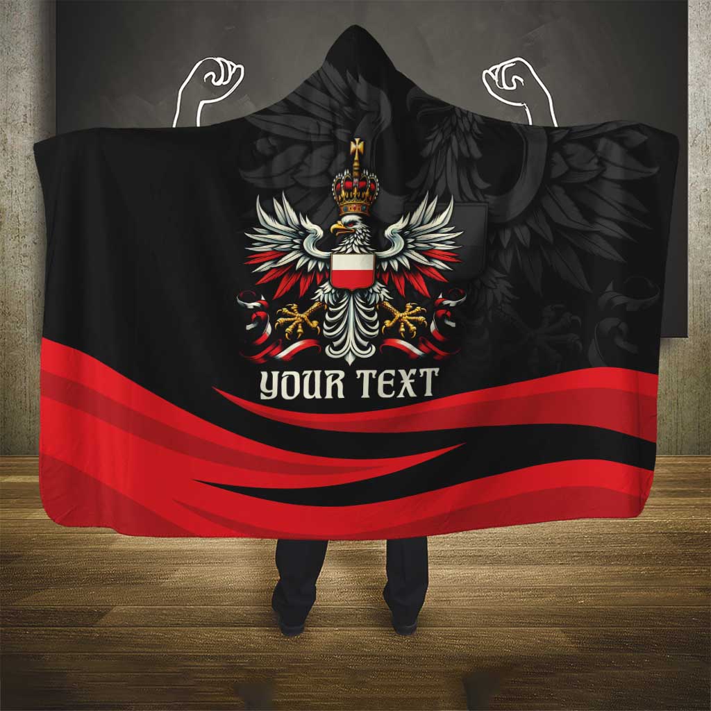 Poland National Flag Day Personalized Hooded Blanket Polsk Eagle Proud to be Poland