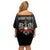 Poland National Flag Day Personalized Off Shoulder Short Dress Polsk Eagle Proud to be Poland