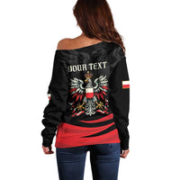 Poland National Flag Day Personalized Off Shoulder Sweater Polsk Eagle Proud to be Poland