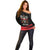 Poland National Flag Day Personalized Off Shoulder Sweater Polsk Eagle Proud to be Poland