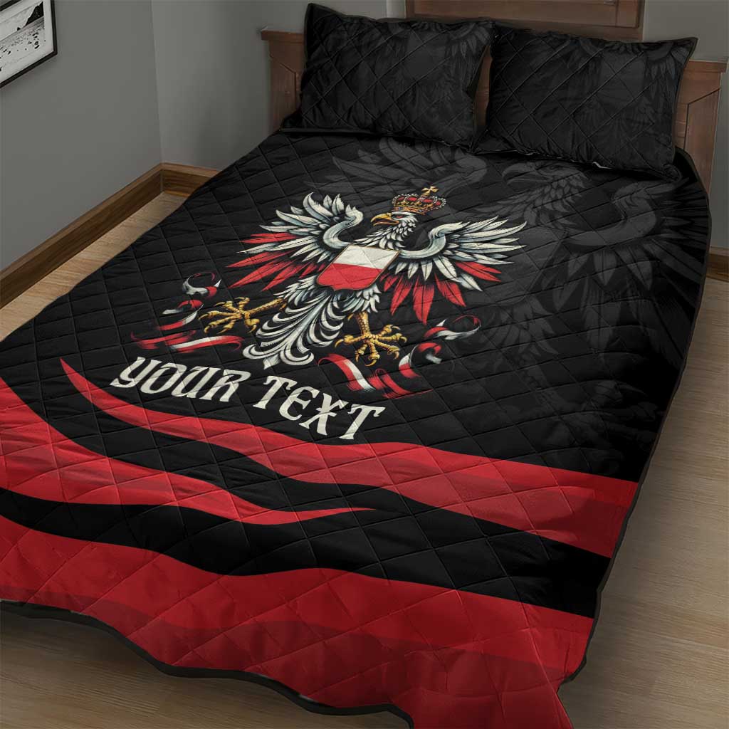 Poland National Flag Day Personalized Quilt Bed Set Polsk Eagle Proud to be Poland