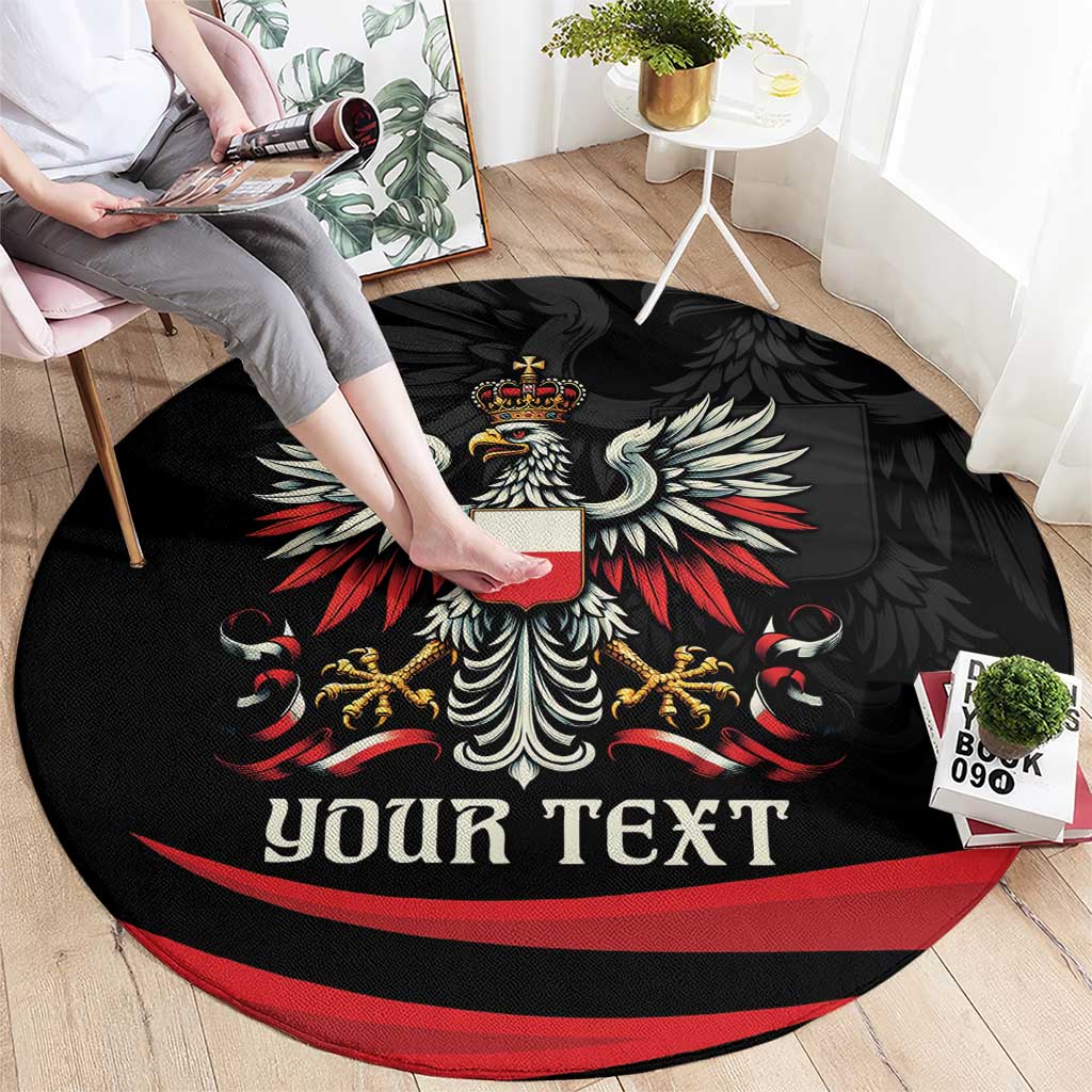 Poland National Flag Day Personalized Round Carpet Polsk Eagle Proud to be Poland