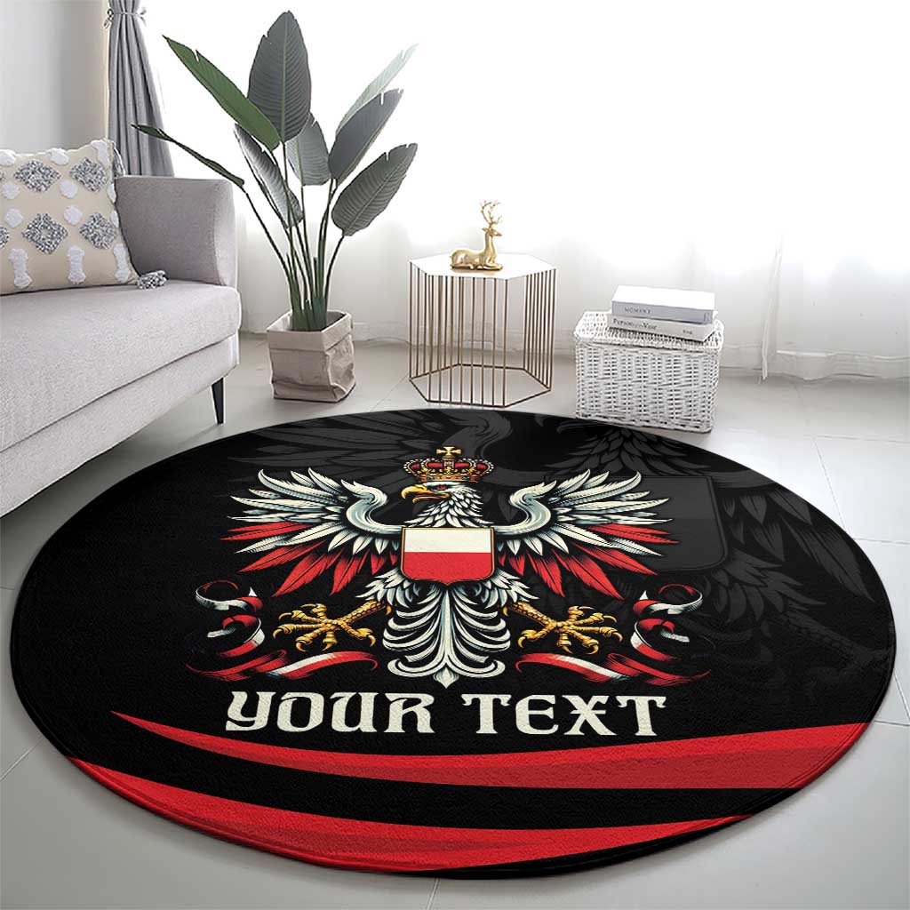 Poland National Flag Day Personalized Round Carpet Polsk Eagle Proud to be Poland