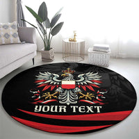 Poland National Flag Day Personalized Round Carpet Polsk Eagle Proud to be Poland