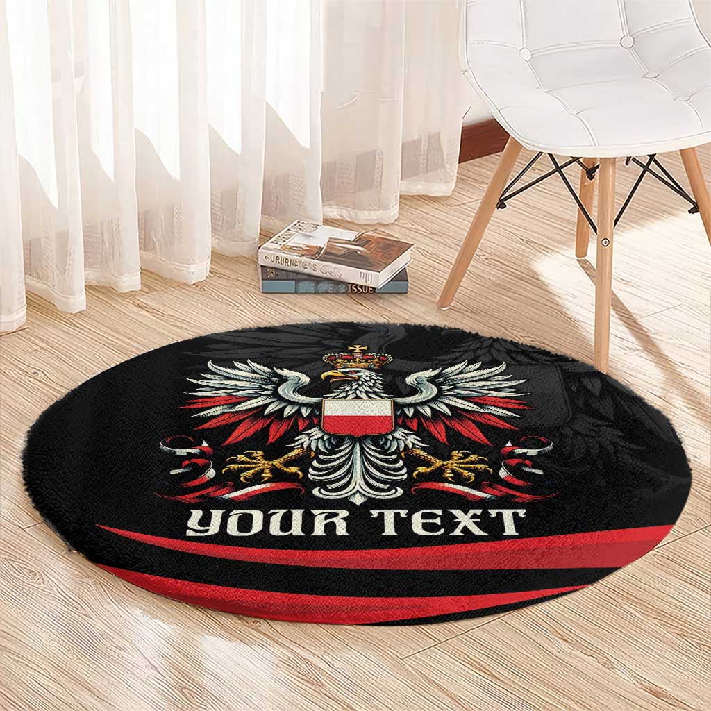 Poland National Flag Day Personalized Round Carpet Polsk Eagle Proud to be Poland
