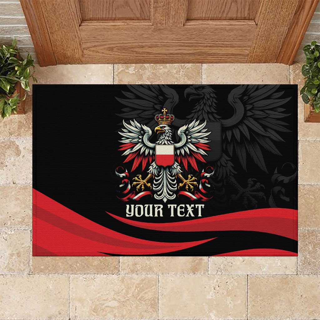 Poland National Flag Day Personalized Rubber Doormat Polsk Eagle Proud to be Poland