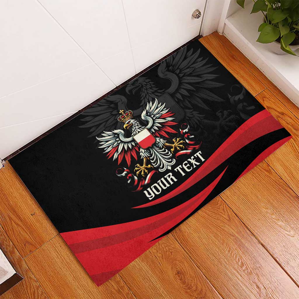 Poland National Flag Day Personalized Rubber Doormat Polsk Eagle Proud to be Poland