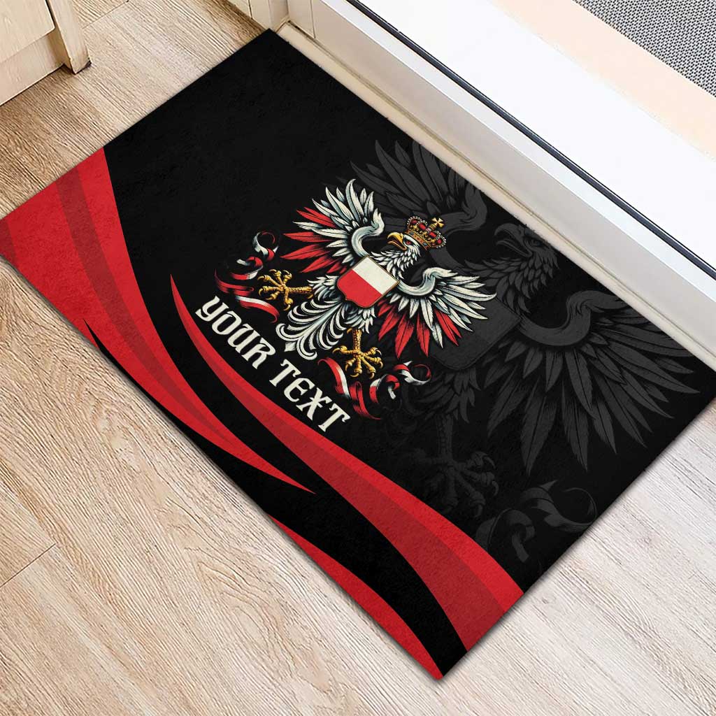 Poland National Flag Day Personalized Rubber Doormat Polsk Eagle Proud to be Poland