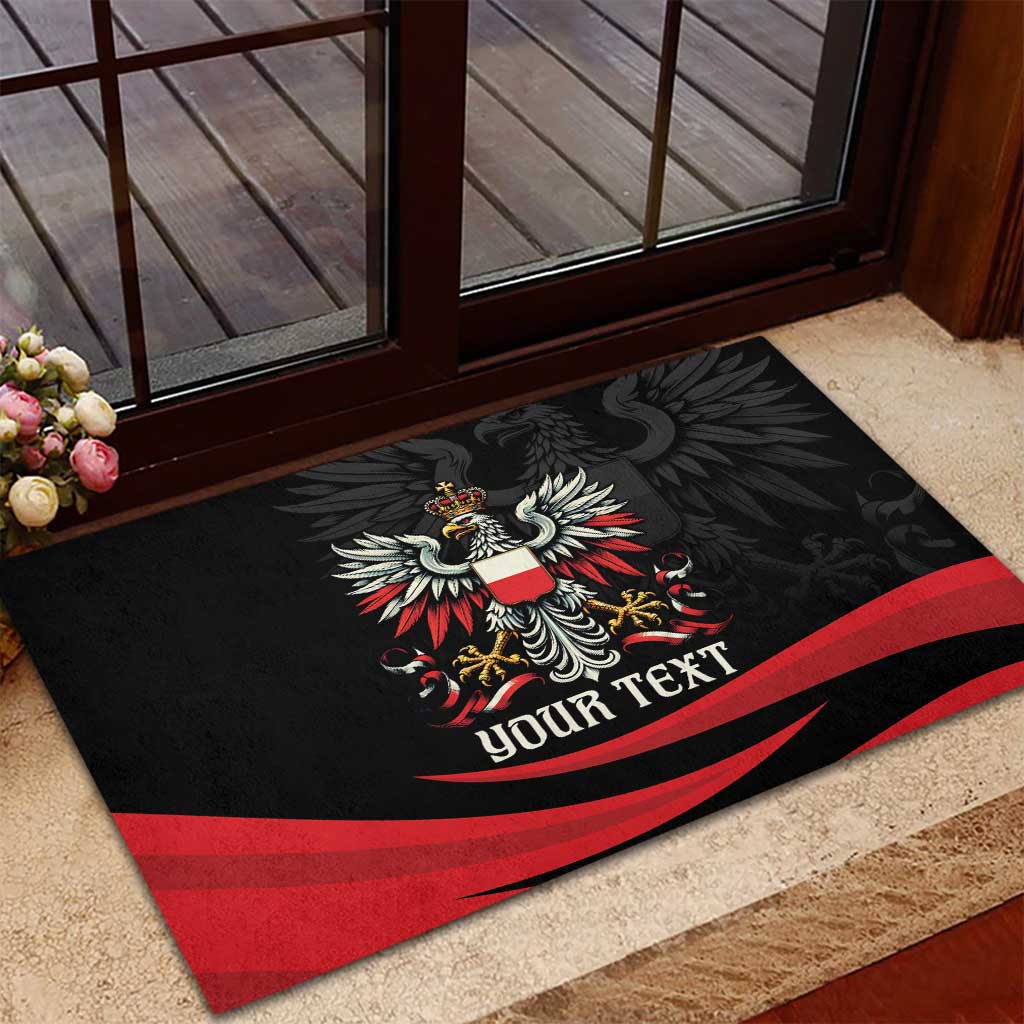 Poland National Flag Day Personalized Rubber Doormat Polsk Eagle Proud to be Poland