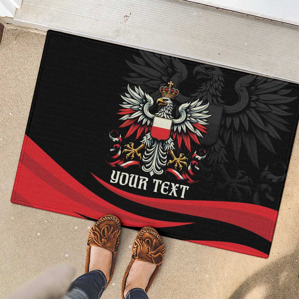 Poland National Flag Day Personalized Rubber Doormat Polsk Eagle Proud to be Poland
