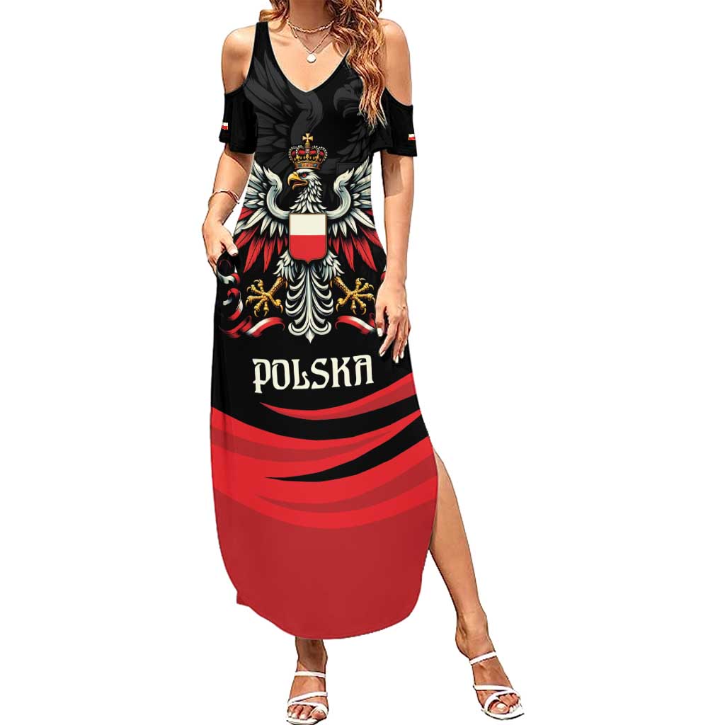 Poland National Flag Day Personalized Summer Maxi Dress Polsk Eagle Proud to be Poland