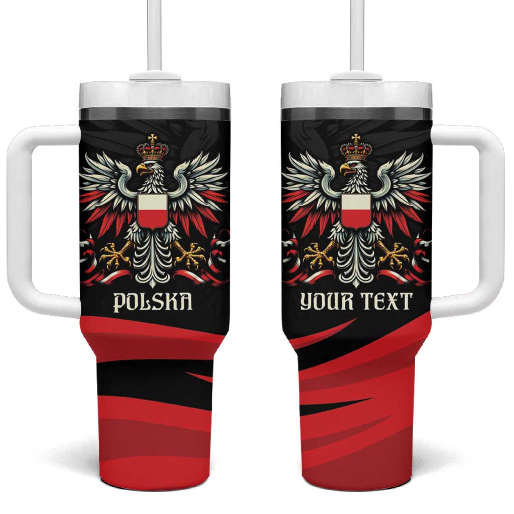 Poland National Flag Day Personalized Tumbler With Handle Polsk Eagle Proud to be Poland