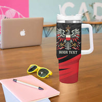 Poland National Flag Day Personalized Tumbler With Handle Polsk Eagle Proud to be Poland