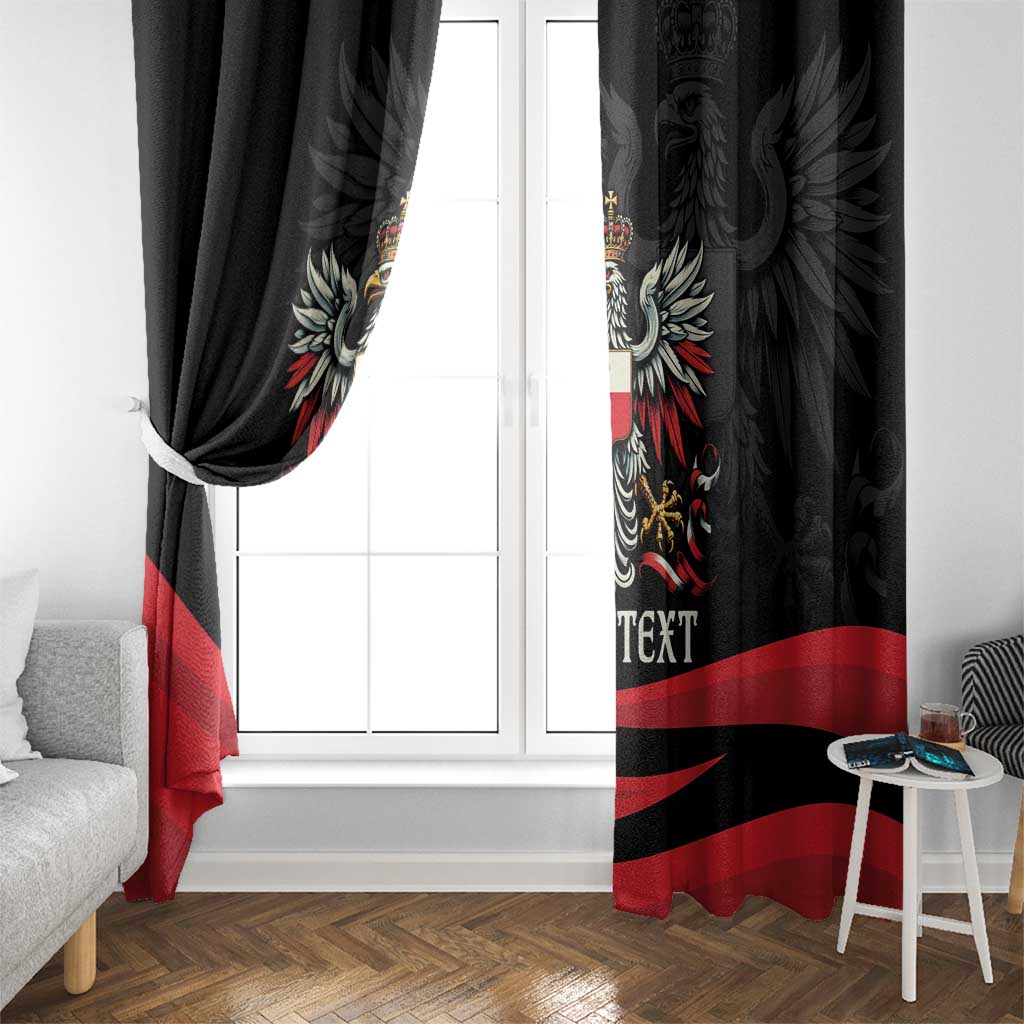 Poland National Flag Day Personalized Window Curtain Polsk Eagle Proud to be Poland