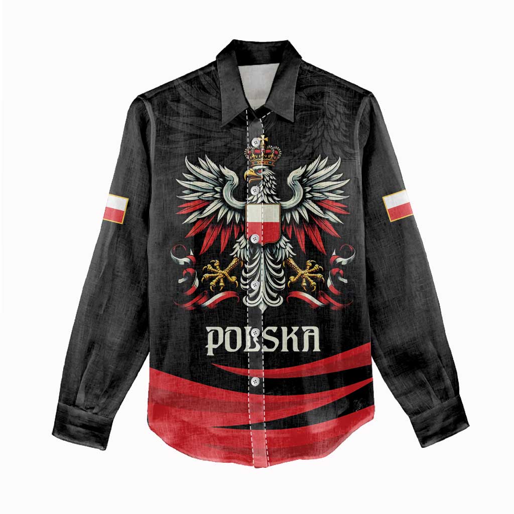 Poland National Flag Day Personalized Women Casual Shirt Polsk Eagle Proud to be Poland
