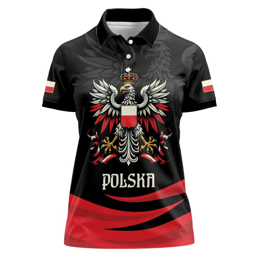Poland National Flag Day Personalized Women Polo Shirt Polsk Eagle Proud to be Poland