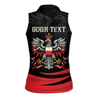 Poland National Flag Day Personalized Women Sleeveless Polo Shirt Polsk Eagle Proud to be Poland