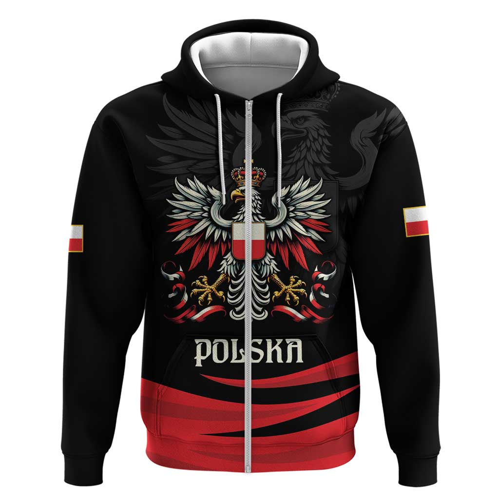 Poland National Flag Day Personalized Zip Hoodie Polsk Eagle Proud to be Poland