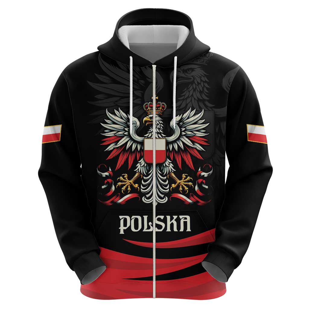 Poland National Flag Day Personalized Zip Hoodie Polsk Eagle Proud to be Poland