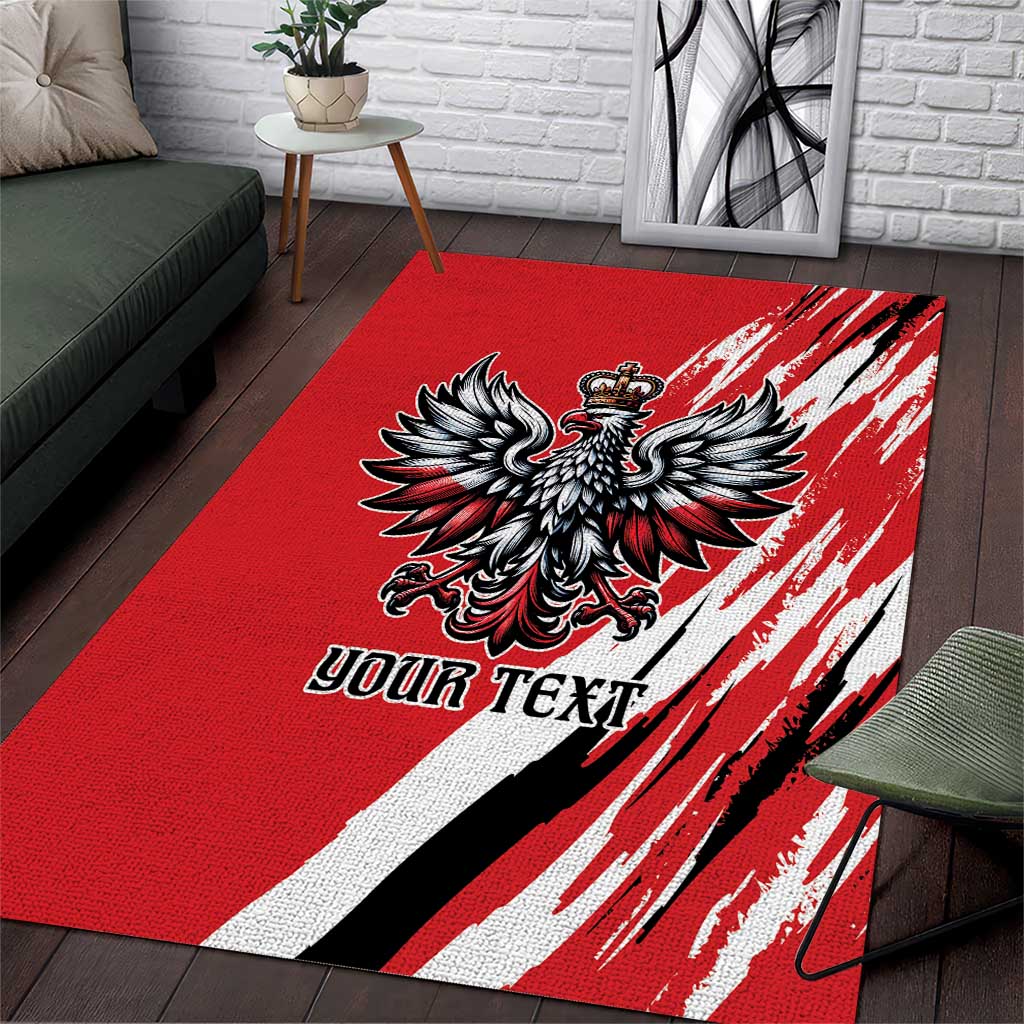 Poland National Flag Day Personalized Area Rug Polsk Eagle Simple Style