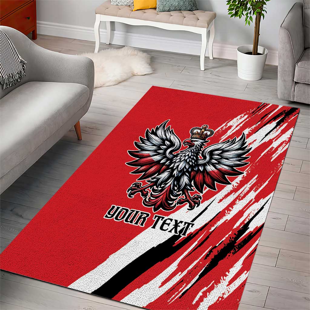 Poland National Flag Day Personalized Area Rug Polsk Eagle Simple Style