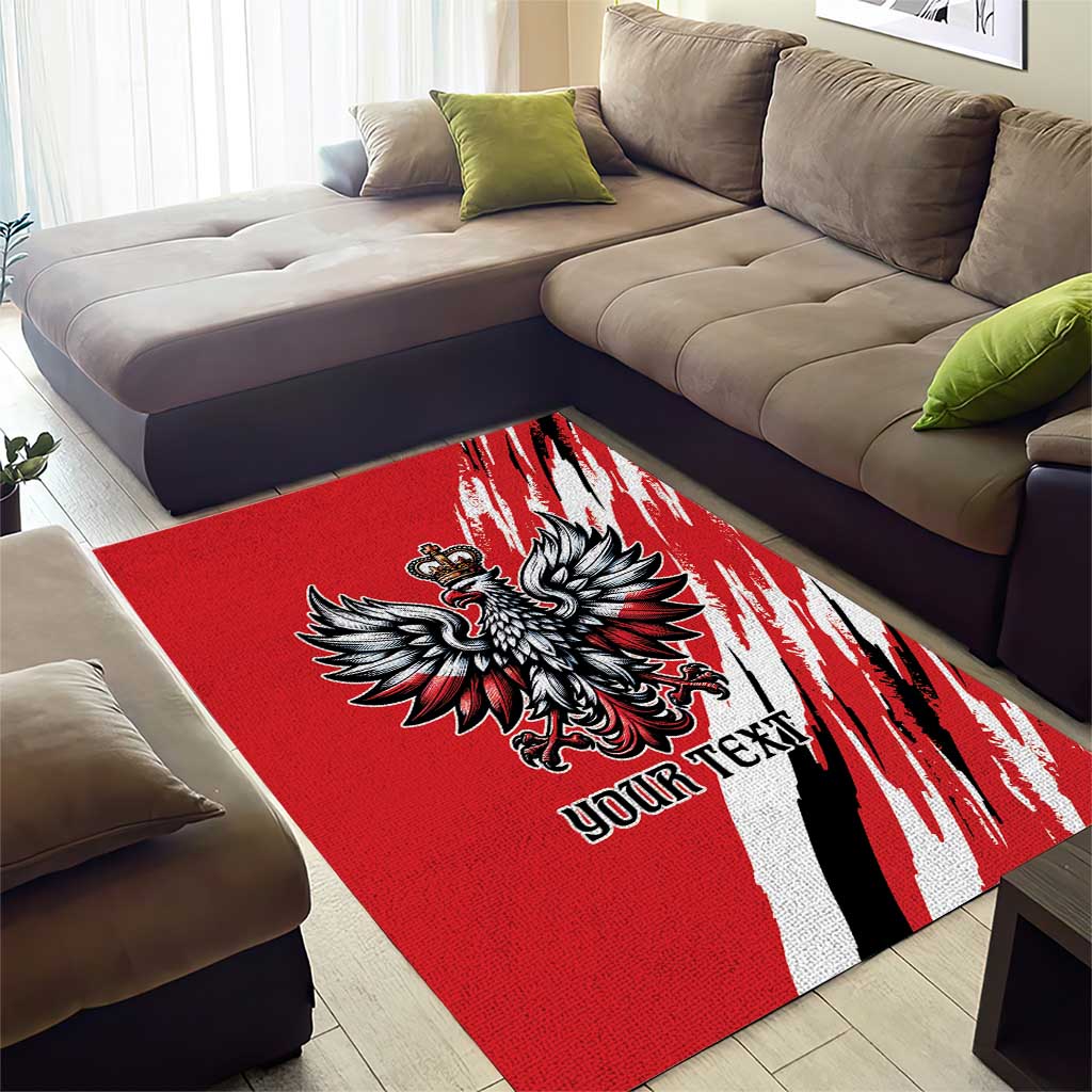 Poland National Flag Day Personalized Area Rug Polsk Eagle Simple Style