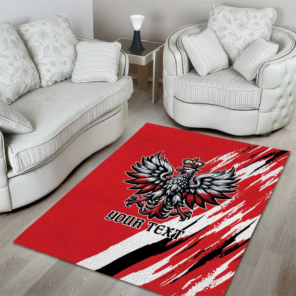 Poland National Flag Day Personalized Area Rug Polsk Eagle Simple Style