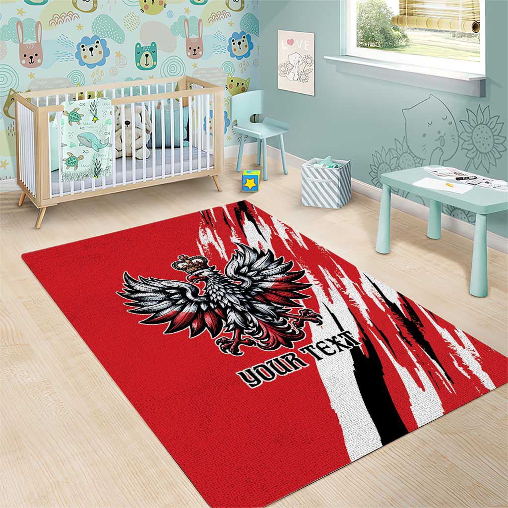 Poland National Flag Day Personalized Area Rug Polsk Eagle Simple Style
